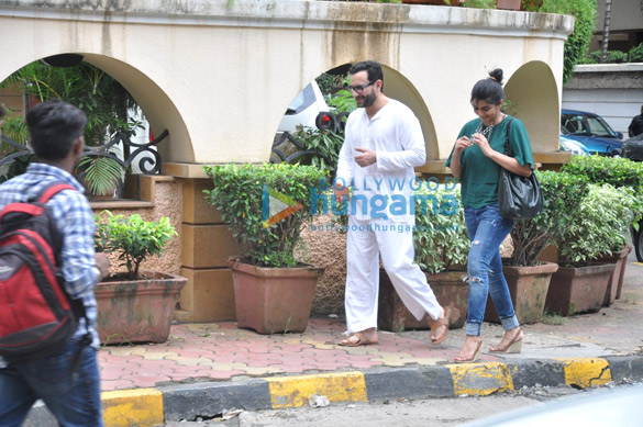 saif snapped as he takes a walk around his home 5