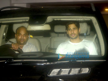 Sidharth Malhotra, Alia Bhatt & Katrina Kaif snapped post dinner at Karan Johar's house