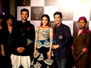 Sushant Singh Rajput & Shraddha Kapoor walk the ramp for Manish Malhotra at Lakme Fashion Week 2016