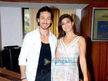 Tiger Shroff & Jacqueline Fernandez promote 'A Flying Jatt' at Welingkars