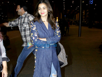 Varun Dhawan and Alia Bhatt arrive in Mumbai from USA