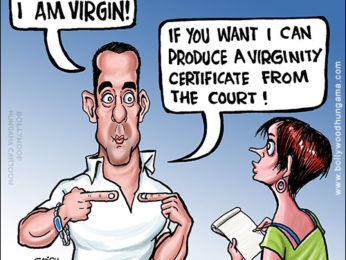 Bollywood Toons: Salman Khan is virgin! Bollywood Toons: Salman Khan is virgin!