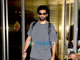 Aditya Roy Kapur snapped with his parents at the airport