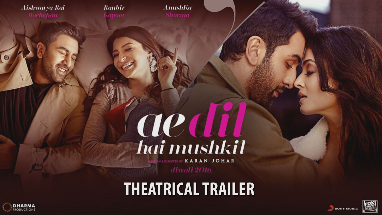 Theatrical Trailer Ae Dil Hai Mushkil