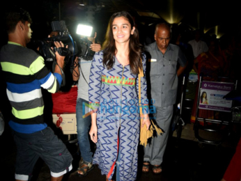 Alia Bhatt returns from Jaipur and Lucknow after completing the shoot of 'Badrinath Ki Dulhania'