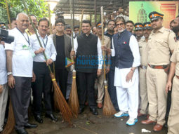 Amitabh Bachchan & honourable Chief Minister Devendra Fadnavis promote Swacch Bharat Campaign