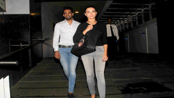 Amy Jackson & Upen Patel snapped post dinner at Hakkasan