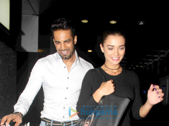 Amy Jackson & Upen Patel snapped post dinner at Hakkasan