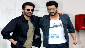 Anil Kapoor & Arjun Kapoor on the sets of Vogue BFFs