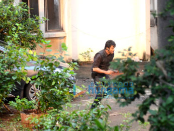 Anil Kapoor snapped while shooting for 24 (Series 2) in Juhu, Mumbai