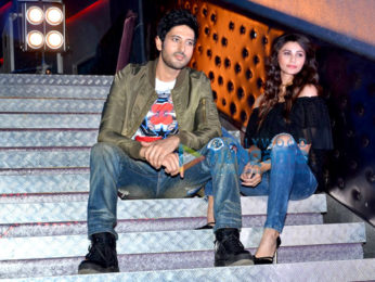 Daisy Shah, Bappi Lahiri snapped on the sets of Ramratan