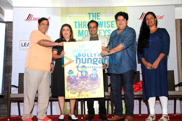 Farah Khan, Sajid Khan & David Dhawan at ‘The Three Wise Monkeys’ book launch Farah Khan, Sajid Khan & David Dhawan at ‘The Three Wise Monkeys’ book launch