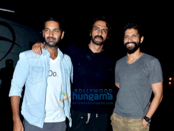 Farhan Akhtar, Arjun Rampal & Shraddha Kapoor snapped at 'Rock On!! 2' concert rehearsals