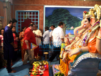 Ranbir Kapoor, Randhir Kapoor & Rajiv Kapoor celebrate Ganesh Chaturthi at RK Studio