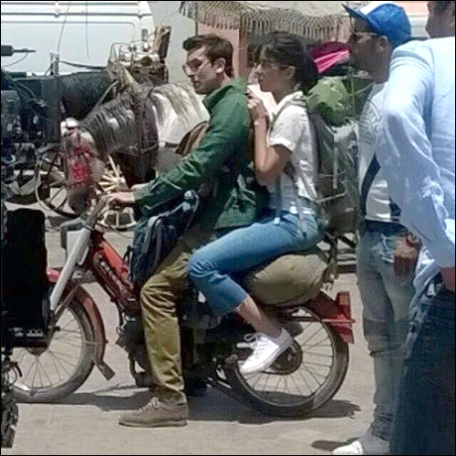 spotted ranbir kapoor and katrina kaif on the sets of jagga jasoos 2