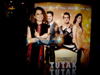 Kangna Ranaut, Sonu Sood & Prabhu Deva at the music launch of 'Tutak Tutak Tutiya'