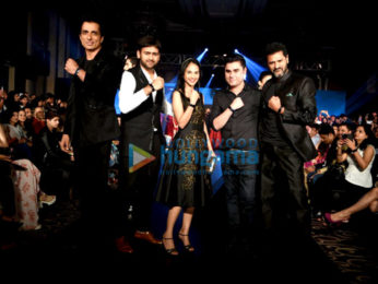 Prabhu Dheva & Sonu Sood walk the ramp for Rajat Tangri