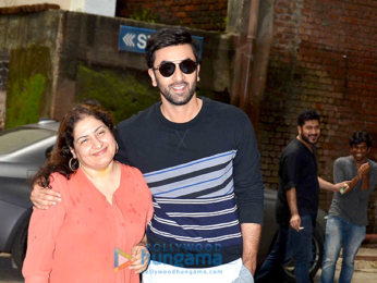 Ranbir Kapoor snapped post shoot at Mehboob Studio