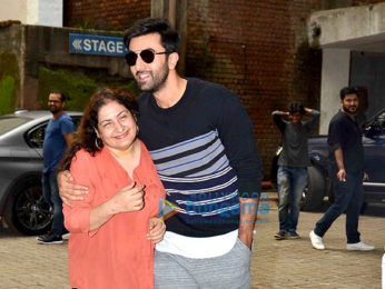 Ranbir Kapoor snapped post shoot at Mehboob Studio