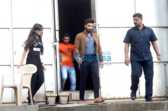 ranveer snapped on the sets of an ad shoot 2