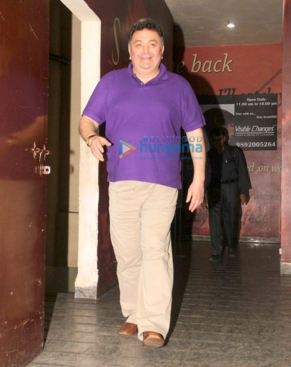Rishi Kapoor snapped at PVR Juhu post a movie screening