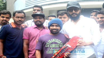 Riteish Deshmukh visits a screening to interact with a ‘Banjo’ artist at Chitra theatre, Mumbai