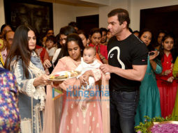 Sohail Khan, Arpita Khan and others at Salman Khan’s Ganesha visarjan