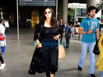 Sania Mirza snapped at the international airport