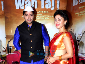 Shreyas Talpade & Manjari Fadnis promote 'Wah Taj'