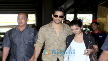 Sidharth Malhotra & Katrina Kaif return from Delhi promotions of ‘Baar Baar Dekho’