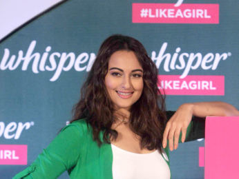 Sonakshi Sinha & Sakshi Malik grace the promotions of Whisper #LikeaGirl campaign