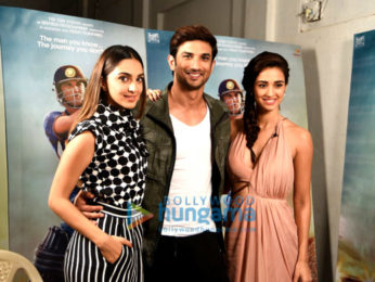 Sushant Singh Rajput, Kiara Advani & Disha Patani snapped promoting 'M.S. Dhoni - The Untold Story'