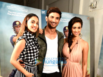Sushant Singh Rajput, Kiara Advani & Disha Patani snapped promoting 'M.S. Dhoni - The Untold Story'