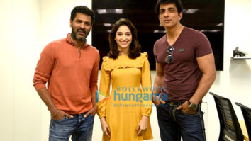 Tamannaah Bhatia, Prabhu Dheva & Sonu Sood visit Facebook office to promote ‘Tutak Tutak Tutiya’