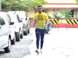 Upen Patel snapped post his gym session in Bandra
