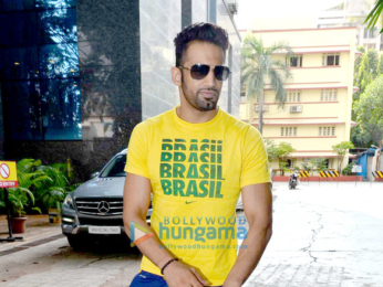 Upen Patel snapped post his gym session in Bandra