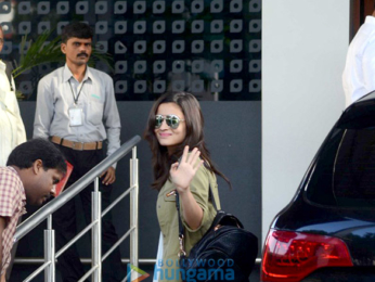 Varun Dhawan, Alia Bhatt, Jacqueline Fernandez & Abhishek Bachchan depart for ISL opening in Guwahati