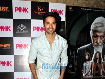 Varun Dhawan snapped post 'Pink' screening