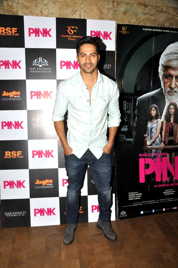 Varun Dhawan snapped post ‘Pink’ screening