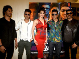 Vidyut Jammwal, Urvashi Rautela & Sukhbir Singh at the launch of single ‘Gal Ban Gayi’