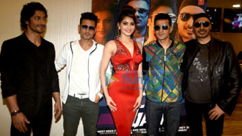 Vidyut Jammwal, Urvashi Rautela & Sukhbir Singh at the launch of single ‘Gal Ban Gayi’