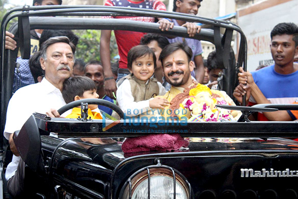 vivek oberois ganpati visarjan ceremony 3