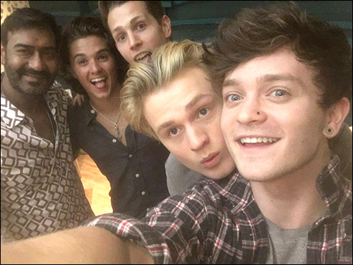 check out ajay devgn farah khan boman irani and mithoon meet the vamps band 3