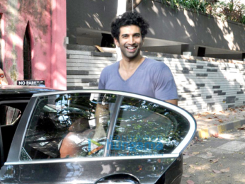 Aditya Roy Kapur snapped with his mom in Bandra