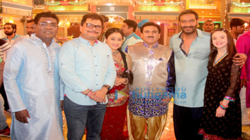 Ajay Devgn celebrates Diwali with the team of Taarak Mehta Ka Ooltah Chashmah