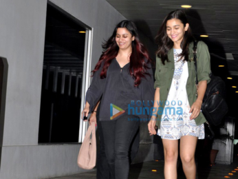Alia Bhatt snapped post family dinner at 'Hakkasan'