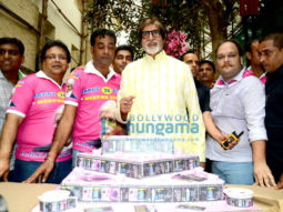Amitabh Bachchan celebrates his 74th birthday with the media