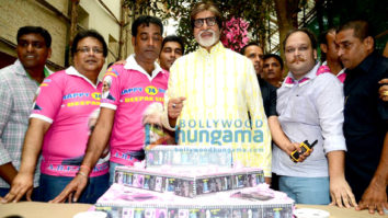 Amitabh Bachchan celebrates his 74th birthday with the media