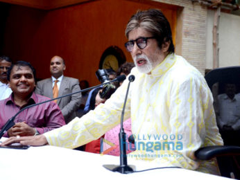 Amitabh Bachchan celebrates his 74th birthday with the media