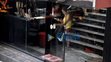 Amrita Arora snapped post nail spa in Bandra